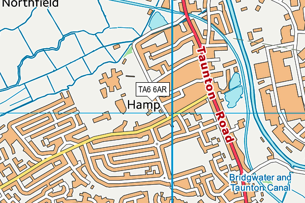 TA6 6AR map - OS VectorMap District (Ordnance Survey)