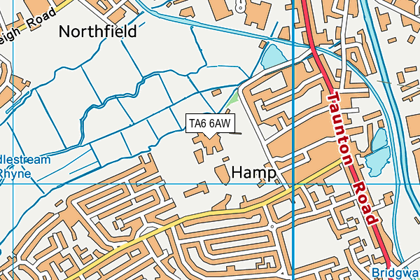 Robert Blake And Elmwood Leisure map (TA6 6AW) - OS VectorMap District (Ordnance Survey)