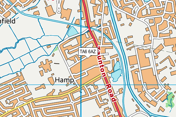 TA6 6AZ map - OS VectorMap District (Ordnance Survey)