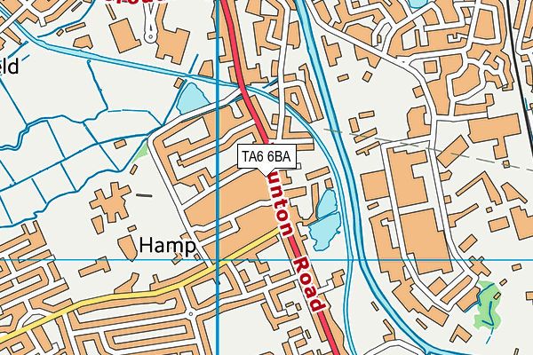 TA6 6BA map - OS VectorMap District (Ordnance Survey)