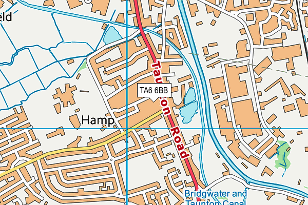 TA6 6BB map - OS VectorMap District (Ordnance Survey)