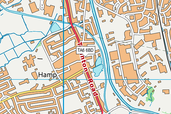 TA6 6BD map - OS VectorMap District (Ordnance Survey)