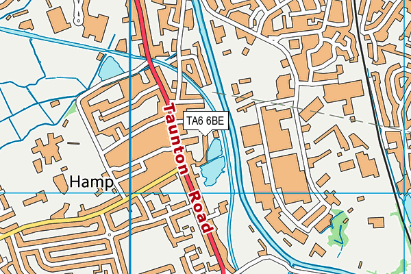 TA6 6BE map - OS VectorMap District (Ordnance Survey)