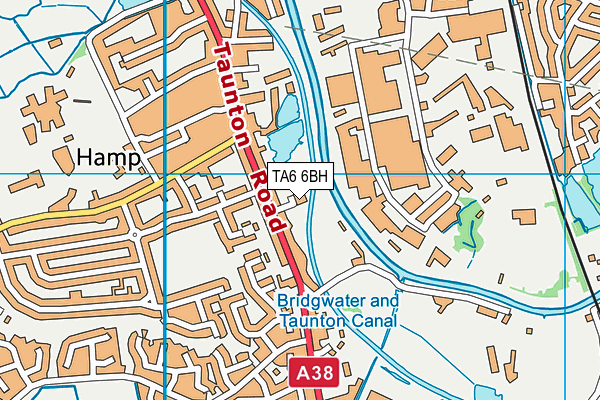 TA6 6BH map - OS VectorMap District (Ordnance Survey)