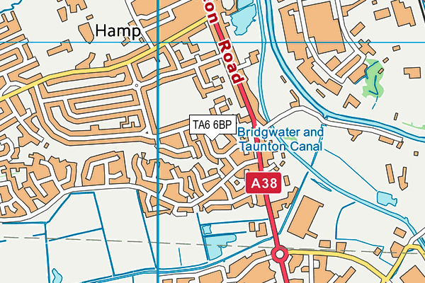 TA6 6BP map - OS VectorMap District (Ordnance Survey)