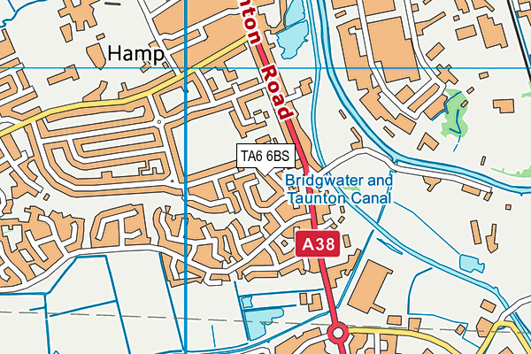 TA6 6BS map - OS VectorMap District (Ordnance Survey)