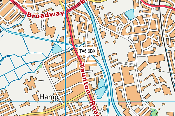 TA6 6BX map - OS VectorMap District (Ordnance Survey)