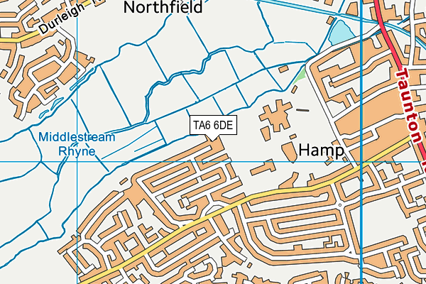 TA6 6DE map - OS VectorMap District (Ordnance Survey)