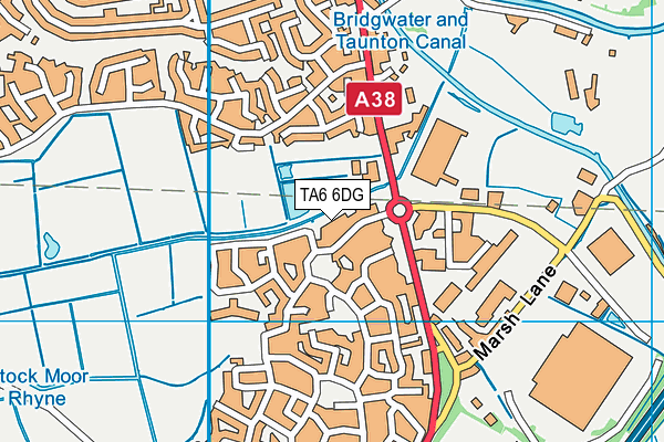 TA6 6DG map - OS VectorMap District (Ordnance Survey)