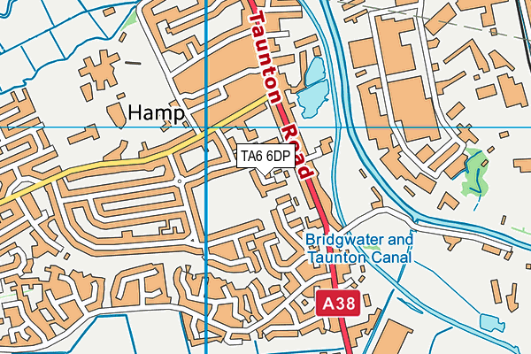 TA6 6DP map - OS VectorMap District (Ordnance Survey)