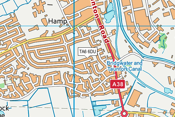 TA6 6DU map - OS VectorMap District (Ordnance Survey)