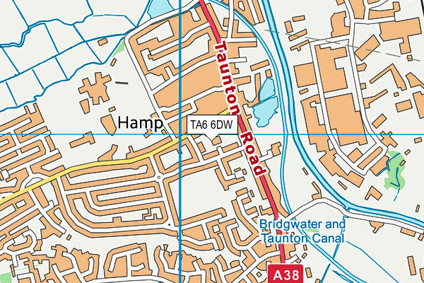 TA6 6DW map - OS VectorMap District (Ordnance Survey)