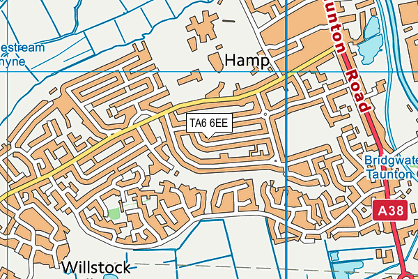 TA6 6EE map - OS VectorMap District (Ordnance Survey)