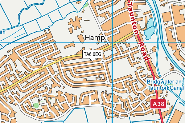 TA6 6EG map - OS VectorMap District (Ordnance Survey)
