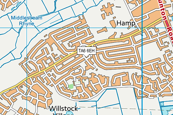 TA6 6EH map - OS VectorMap District (Ordnance Survey)