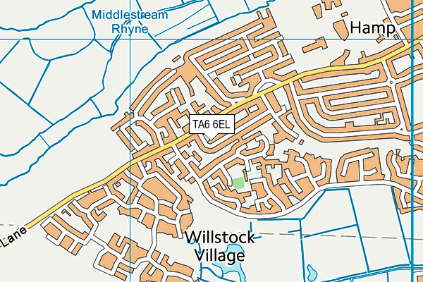 TA6 6EL map - OS VectorMap District (Ordnance Survey)