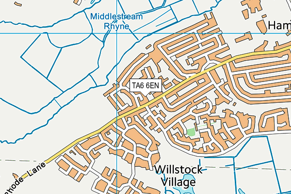 TA6 6EN map - OS VectorMap District (Ordnance Survey)