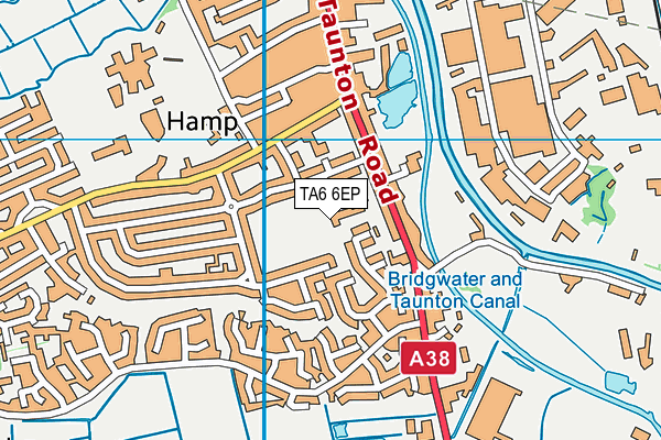 TA6 6EP map - OS VectorMap District (Ordnance Survey)