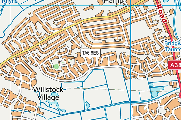 TA6 6ES map - OS VectorMap District (Ordnance Survey)