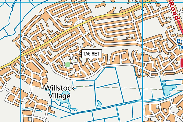 TA6 6ET map - OS VectorMap District (Ordnance Survey)