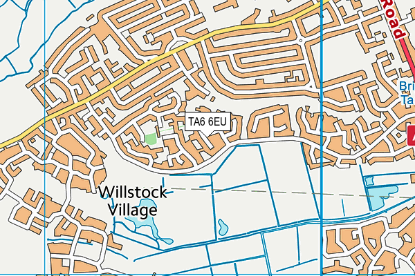 TA6 6EU map - OS VectorMap District (Ordnance Survey)