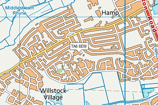 TA6 6EW map - OS VectorMap District (Ordnance Survey)