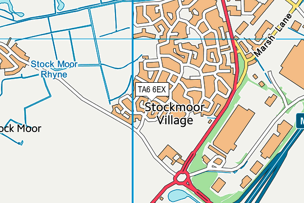 TA6 6EX map - OS VectorMap District (Ordnance Survey)