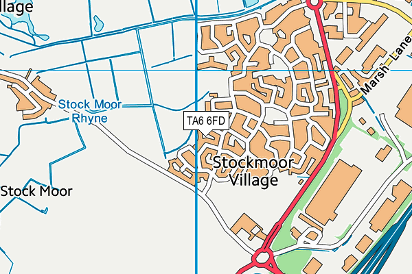TA6 6FD map - OS VectorMap District (Ordnance Survey)