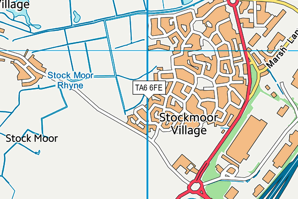 TA6 6FE map - OS VectorMap District (Ordnance Survey)