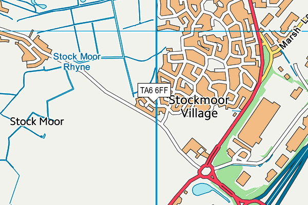 TA6 6FF map - OS VectorMap District (Ordnance Survey)