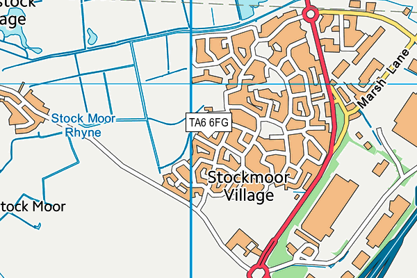 TA6 6FG map - OS VectorMap District (Ordnance Survey)