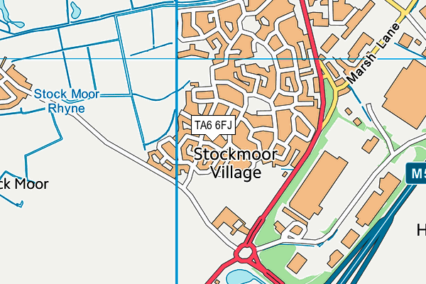 TA6 6FJ map - OS VectorMap District (Ordnance Survey)