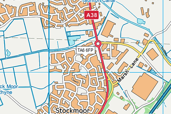 TA6 6FP map - OS VectorMap District (Ordnance Survey)