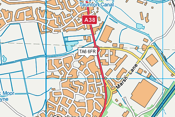 TA6 6FR map - OS VectorMap District (Ordnance Survey)