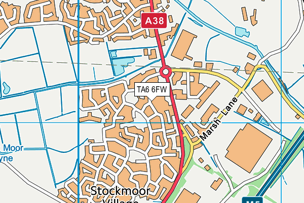TA6 6FW map - OS VectorMap District (Ordnance Survey)