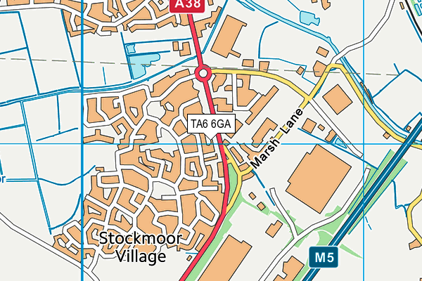 TA6 6GA map - OS VectorMap District (Ordnance Survey)