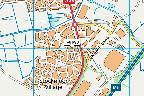 TA6 6GD map - OS VectorMap District (Ordnance Survey)