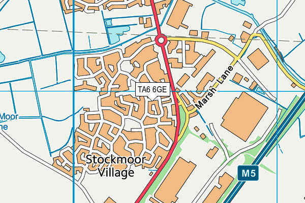 TA6 6GE map - OS VectorMap District (Ordnance Survey)