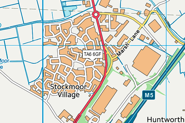 TA6 6GF map - OS VectorMap District (Ordnance Survey)