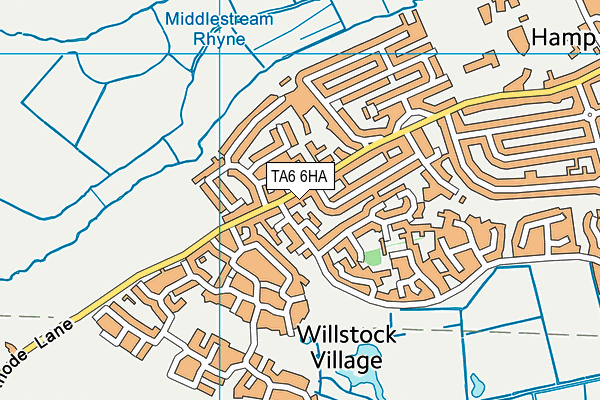 TA6 6HA map - OS VectorMap District (Ordnance Survey)