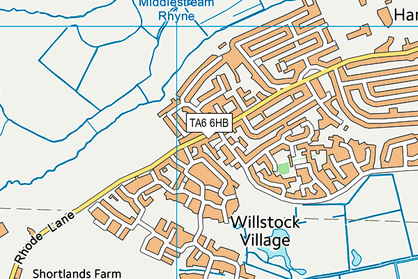 TA6 6HB map - OS VectorMap District (Ordnance Survey)