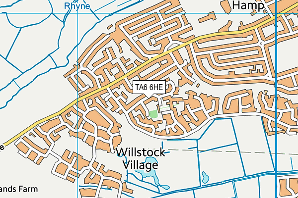 TA6 6HE map - OS VectorMap District (Ordnance Survey)