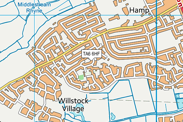 TA6 6HF map - OS VectorMap District (Ordnance Survey)