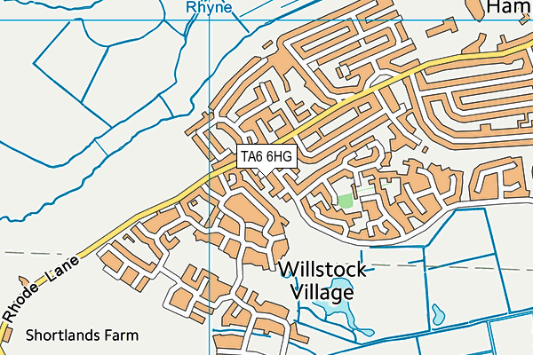 TA6 6HG map - OS VectorMap District (Ordnance Survey)