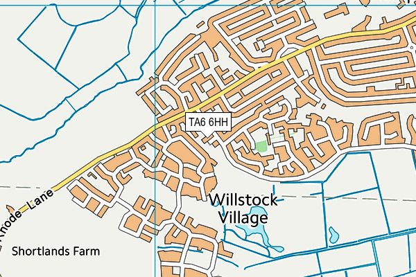 TA6 6HH map - OS VectorMap District (Ordnance Survey)