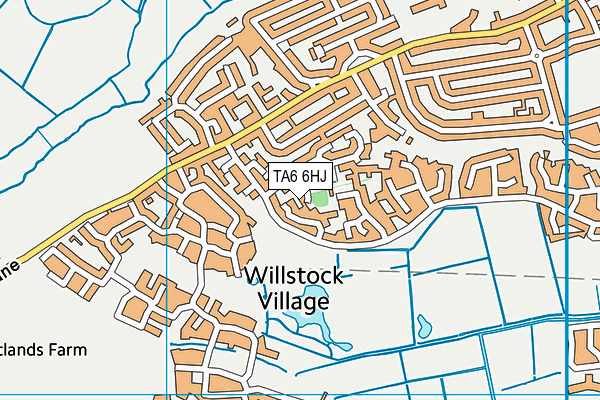 TA6 6HJ map - OS VectorMap District (Ordnance Survey)