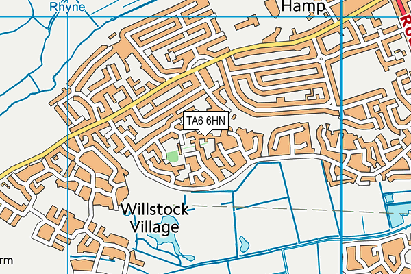 TA6 6HN map - OS VectorMap District (Ordnance Survey)