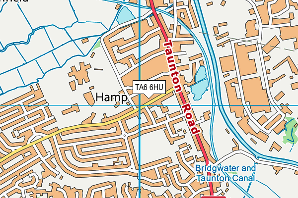 TA6 6HU map - OS VectorMap District (Ordnance Survey)