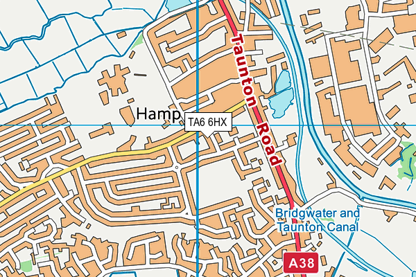 TA6 6HX map - OS VectorMap District (Ordnance Survey)