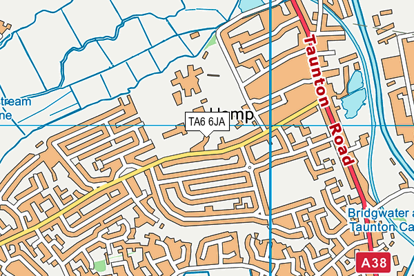 TA6 6JA map - OS VectorMap District (Ordnance Survey)